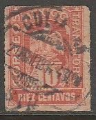 MEXICO 358, 10¢, TRANSITORIO, USED. F. (1380)