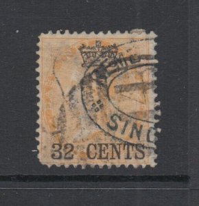 Straits Settlements, Scott 9 (SG 9), used (thin)