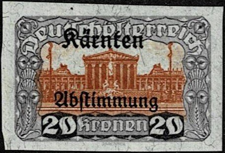 1920 Austria Semi-Postal Scott Catalog Number B29 Unused Hinged