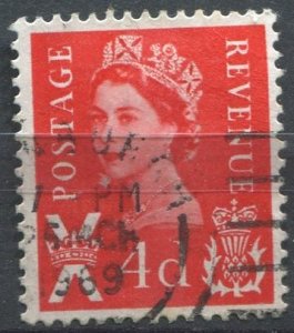 Scotland Sc#10 Used, 4p red,  (1969)