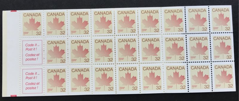 Canada 924 complete booklet MNH SCV $12.50