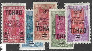 Chad SC#54, 56-59 Mint Lh F-VF SCV$37.90...Wonderful!!!