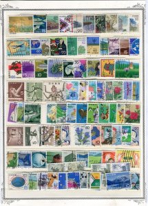 JAPAN; 1960s-90s fine large mixed lot of used values on stock pages