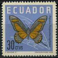 ECUADOR 1961 - Scott# 681 Butterflies 30c NH