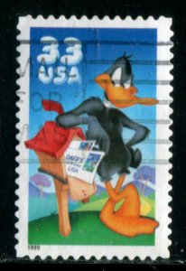 3306a US 33c Daffy Duck SA, used