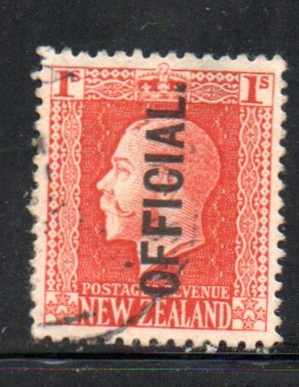 New Zealand Sc O50 1916 1/ G V Official stamp used