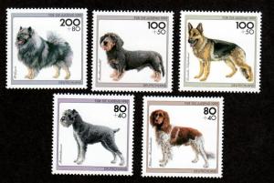 Germany # B779-B783 Mint Dogs!