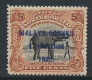 North Borneo SG 258 SC#  141a * MVLH  OPT Exhibition 1922 see details & scans...