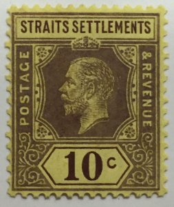 MALAYA Straits Settlements 1921-33 KGV 10c Die I MSCA MNH SG#231ba M5236