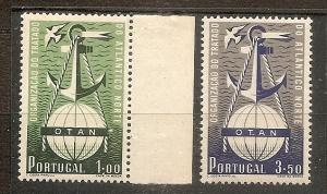 PORTUGAL  747-48 MNH 1952 NATO  VF CV $330.00