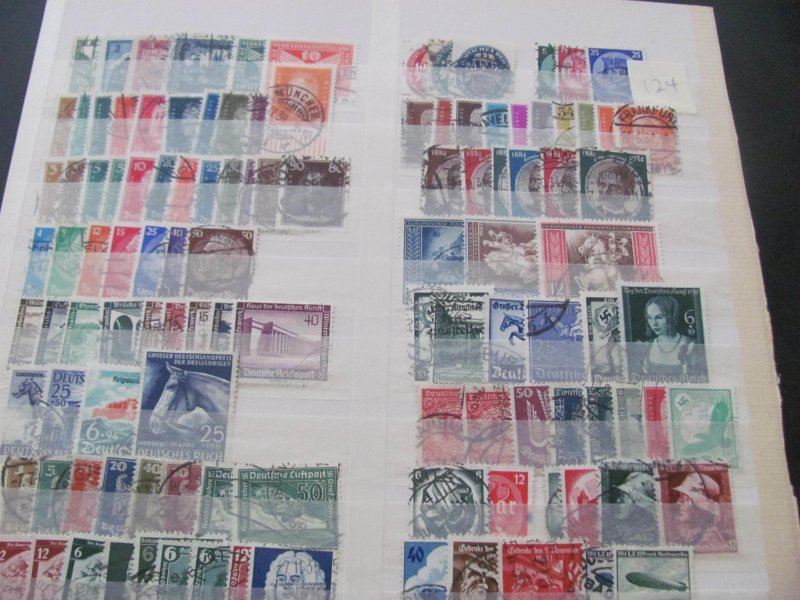 GERMANY 1920S-1940S MOSTLY USED LOT  MANY SETS (124)
