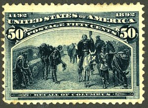 U.S. #240 MINT OG HR TINY THINS 