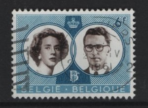 Belgium    #562  used   1960 royal wedding 6fr