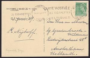 FRANCE 1949 postcard ex Grenoble - Cigarettes slogan cancel.................6648