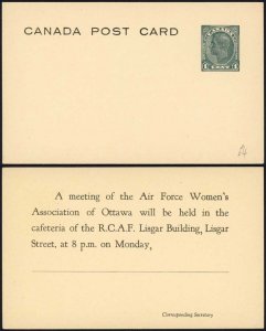 Canada KGVI 1c Postal stationery