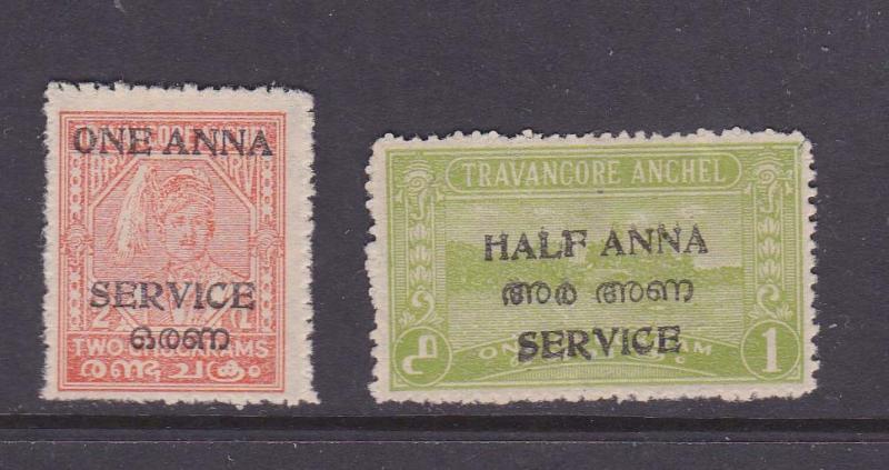 India Travancore-Cochin Sc O18-O19 set MH