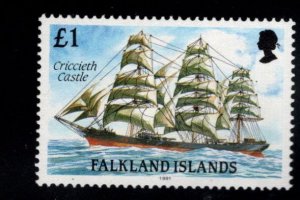 FALKLAND ISLANDS Scott 498a MNH**  Tall Ship stamp.