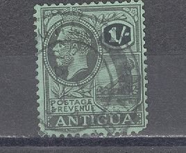 ANTIGUA 1929 GEO V #53 WM 4 USED NO THINS...$5.00