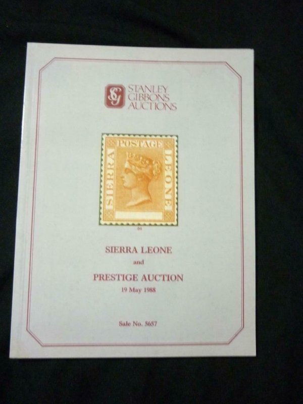 STANLEY GIBBONS AUCTION CATALOGUE 1988 SIERRA LEONE & PRESTIGE AUCTION