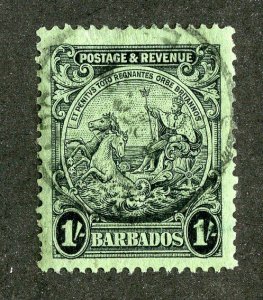 1925 Barbados Sc.# 175a 13½x12½ used cv $50 ( 9703 BCXX )