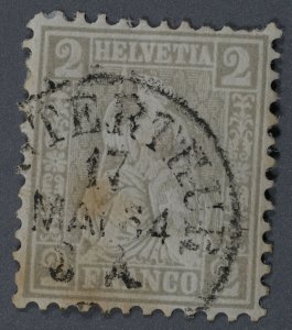 Switzerland #41 Used Fine/VF Cancel ?TERTRUR Date 17 MAY 64
