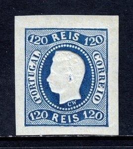 PORTUGAL — SCOTT 24 — 1905 120r KING LUIZ OFFICIAL REPRINT — MLH, XF — SCV $100