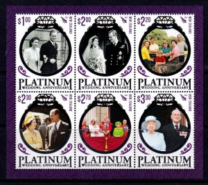 New Zealand 2017 QEII Platinum Wedding Anniv. Mint MNH Miniature Sheet
