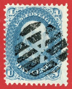 [sto087] USA 1861 Scott#63 used with SUPERB FANCY cancel