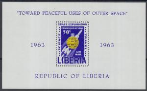 XG-Z050 LIBERIA - Space, 1963 Peaceful Use Of Outer Space MNH Sheet