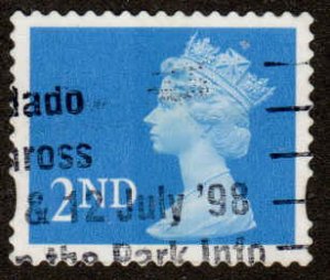 Great Britain  #MH308, phosphor CB-blue, Used, CV $3.00