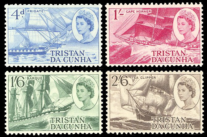 Tristan da Cunha 1969 Scott #124-127 Mint Never Hinged