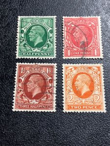Great Britain Scott 210a - 213a Used