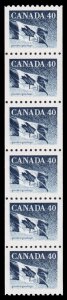 Canada Scott 1194C Strip of 6 (1990 ) Mint NH VF M