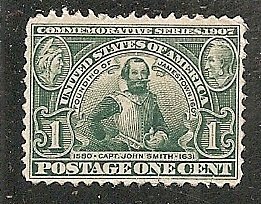 USA   Scott  328  Captain John Smith    Unused No Gum