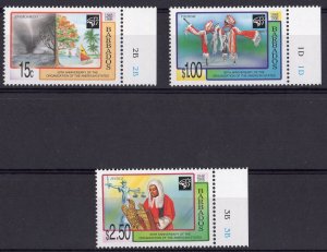 Barbados 1998 Sc#951/953 OEA ANNIVERSARY-DANCERS Set (3) MNH