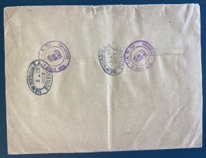 1927 New York Usa Airmail Zero Cancel Cover To Vienna Austria