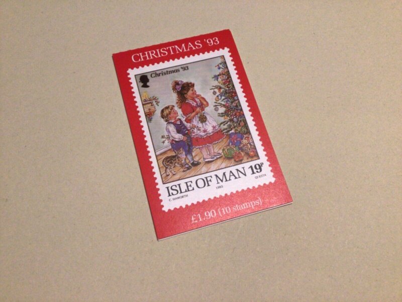 Christmas 93 Isle of Man  mint never hinged stamps booklet A9382