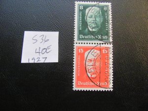 GERMANY 1927 USES MI. S36 40 EUROS  (127) SEE MY STORE