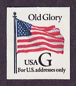2887 'G' rate Flag self-adhesive single