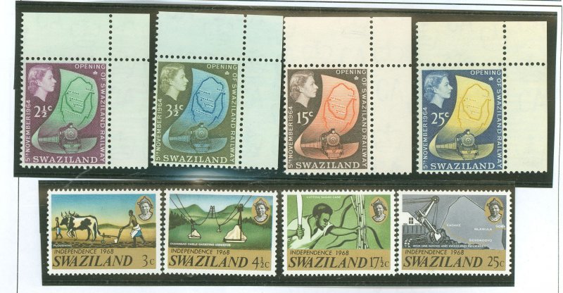 Swaziland #111-114/139-142  Single (Complete Set)
