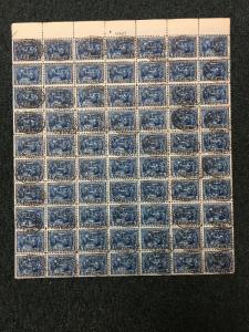 548-550 Cancelled Sheets Of 70. Very Scarce.