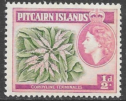 Pitcairn Islands 20: 1/2d Ti Plant (Cordyline terminalis), MH, F-VF