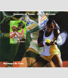 Chad 2002 TENNIS SERENA WILLIAMS Souvenir Sheet Imperforated Mint (NH)