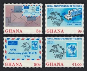 Ghana UPU 4v 1974 MNH SG#705-708 MI#548-551