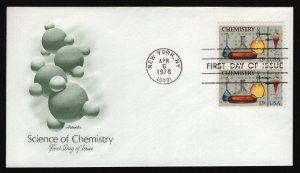 #1685 13c Chemistry-Pair, Artmaster FDC **ANY 5=FREE SHIPPING**