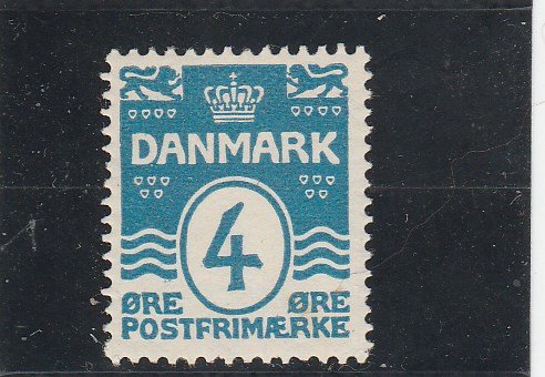 Denmark  Scott#  88  MH  (1913 Wavy Lines)