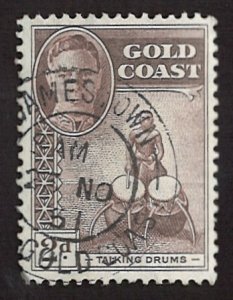 1948  Tai Kng Drums Gold Coast 25c (LL-55)