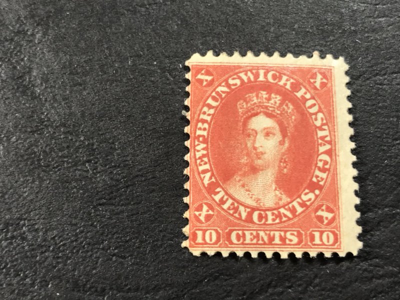 NEW BRUNSWICK # 9-MINT/HINGED------VERMILLION------1860-63