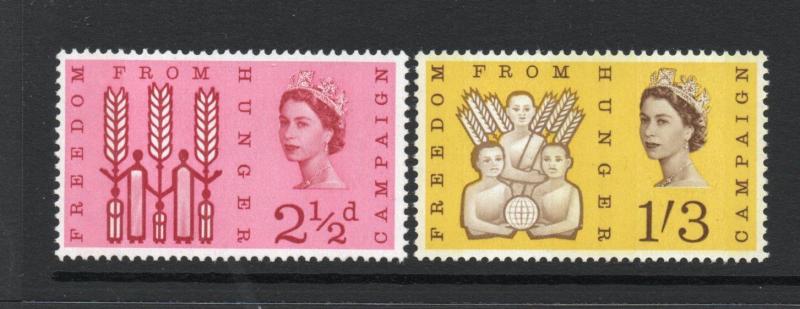 GB QEII 1962/63 ordinary commemoratives MNH condition.