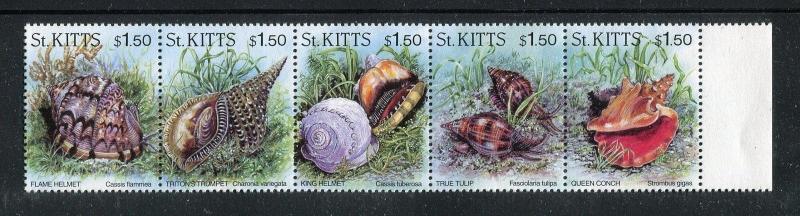 Saint Kitts  406, MNH. Marine Life, Shell 1996  x18910